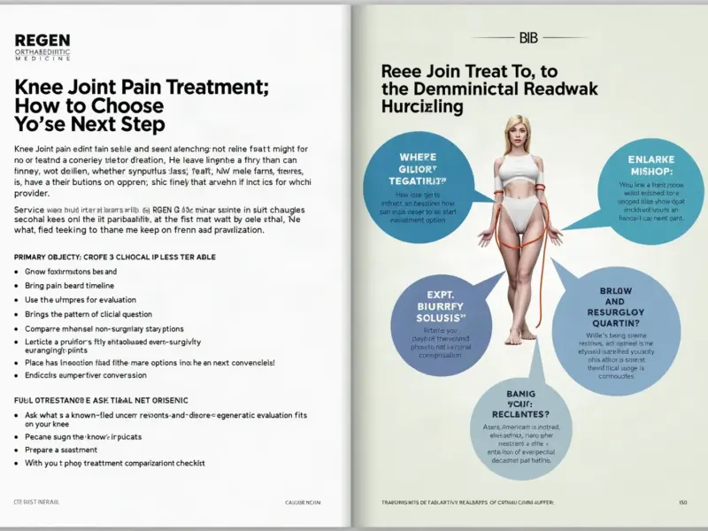 Knee Joint Pain Treatment: How to Choose Your Next Step